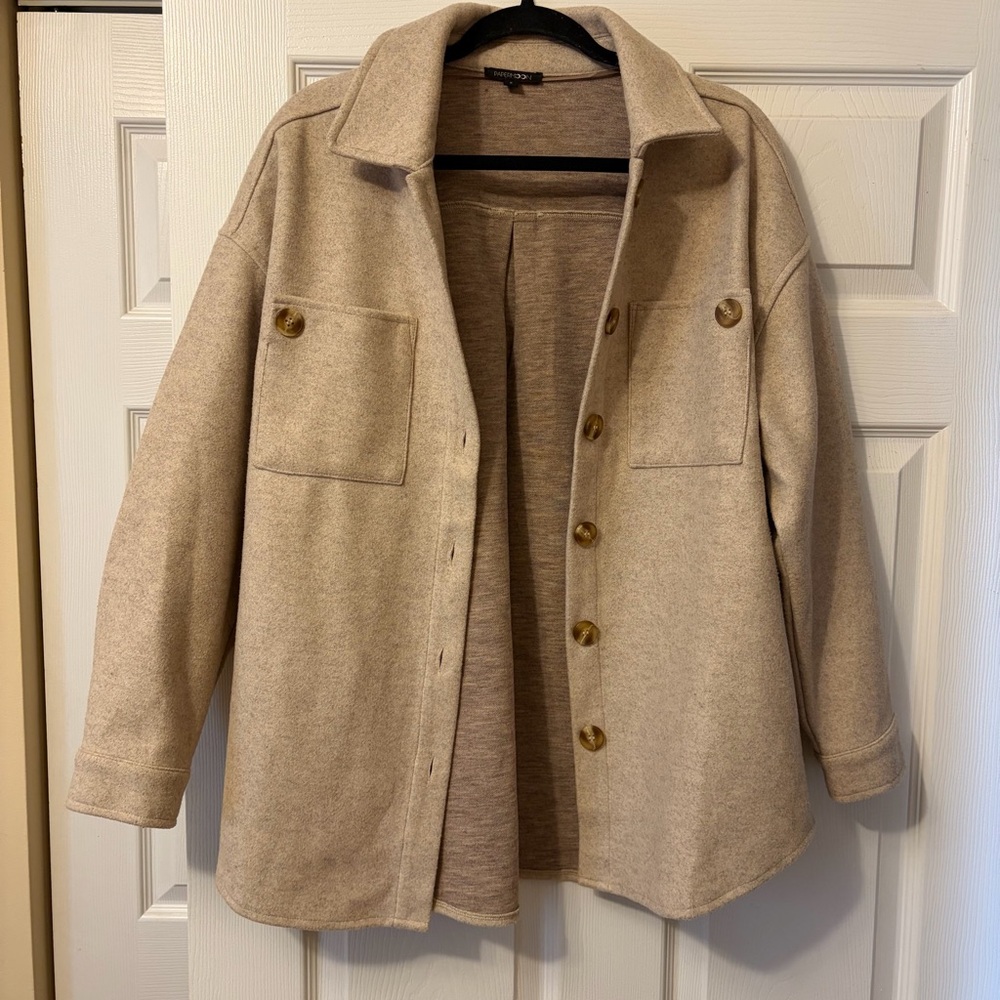 Women's Tan Shacket